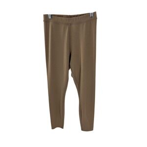 Alo Yoga Ribbed High Waisted Leggings Taupe Brown Size M